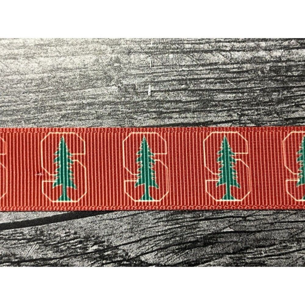 STANFORD UNIVERSITY CARDINAL 7/8" GROSGRAIN RIBBON 24 YARDS FROM USA